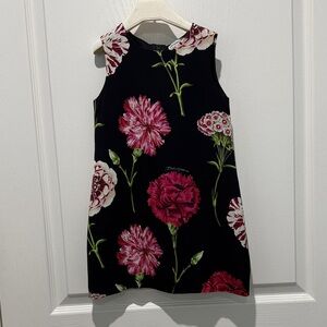 Dolce & Gabbana Black Dress with Pink Floral Design